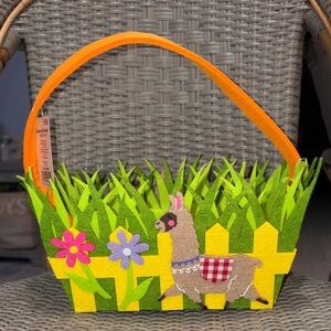 Colorful Llama Easter Basket